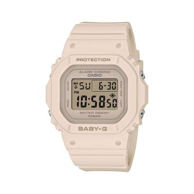 CASIO 男士时尚腕表米色粉色搭配防水巴多功能时尚配饰