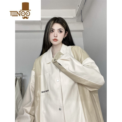 YANXUpu皮美式hiphop复古棒球服外套男款潮牌痞帅感青少年夹克