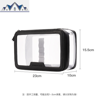 透明化妆包大容量女小号便携分格收纳旅行防水ins风网红旅游 三维工匠收纳包