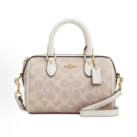 蔻驰(COACH)女包 奥莱波士顿新款女斜挎包Bennett 女包牛皮单肩包女拉链PVC女士手提包枕头包女 F79946