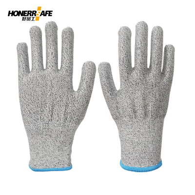 好员工 PE-101麻灰防切割手套防切割手套10双