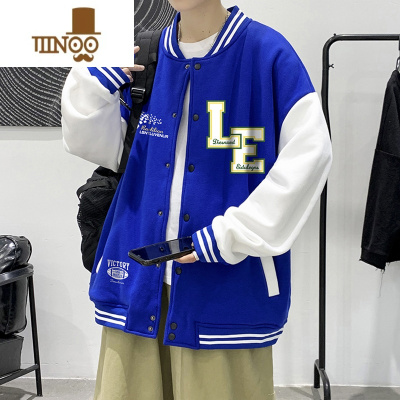 YANXU美式街头棒球服男士潮牌宽松休闲夹克外套青少年百搭上衣服