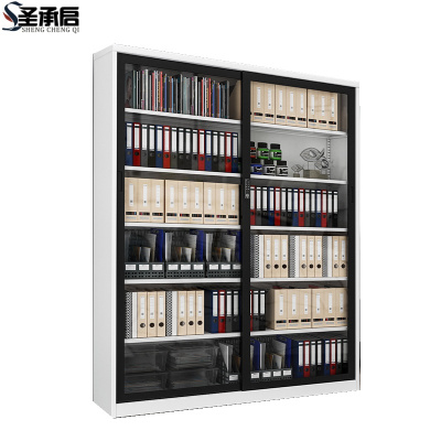 圣承启 玻璃门书柜1.5m台