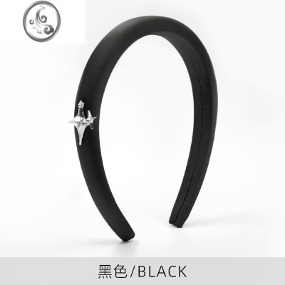 JiMi法式轻奢风发箍复古增高颅顶海绵发夹网红简约发卡简约百搭2023新