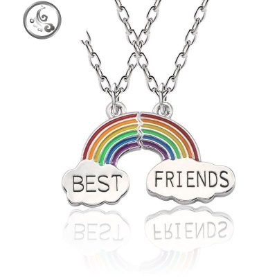 百搭情侣款闺蜜项链女二人款气质小学生拼图成年礼女学生古风ins JiMi