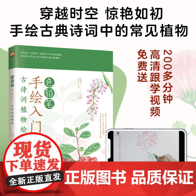 色铅笔手绘入门 古诗词植物绘