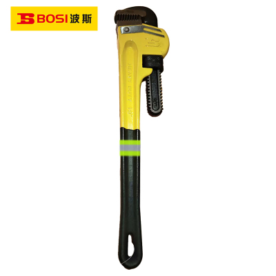 波斯(BOSI) 荧光系列重型管子钳沾塑柄 18寸/450mm 把