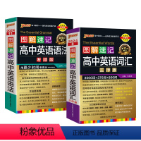 英语语法+词汇正序 高中通用 [正版]2024新版图解速记高中英语词汇3500词正序版高考单词词典背随身记pass绿卡图