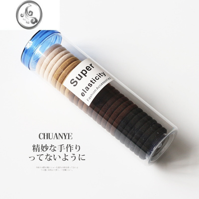 JiMi罐装无接缝发圈女扎头ins网红发绳高弹力皮筋基础头绳头饰