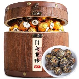 福岗 福鼎白茶老白茶寿眉龙珠高山贡眉小茶饼福建小沱茶叶礼