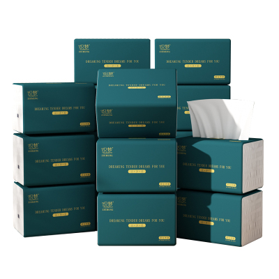 织梦 可湿水抽取式纸面巾5层80抽每包原生木浆抽纸实惠装餐巾纸家庭装纸抽卫生纸家用母婴可用 18包箱装