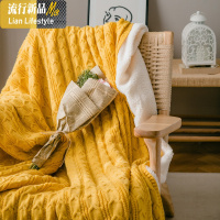 小毛毯被子 加厚 冬季办公室午睡盖毯珊瑚绒单双人空调房 三维工匠