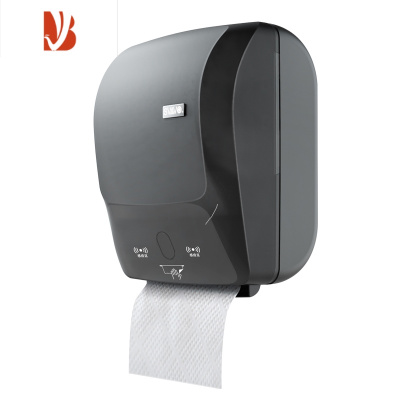 三维工匠出纸机智能感应擦手纸盒壁挂式卫生间纸巾盒挂壁式抽纸盒 PL-151064自动出纸机(带切纸功能)透明茶