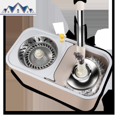 60天包退!懒人免手洗双驱动干湿两用自动旋转拖把桶旋转拖把拖布 三维工匠