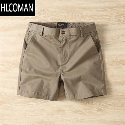 HLCOMAN夏季男士休闲运动短裤男潮松紧腰四分裤水洗工装短裤外穿中裤