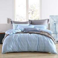 家柏饰(CORATED)家纺全棉四件套全棉纯色被套床单简约套件学生宿舍床上用品