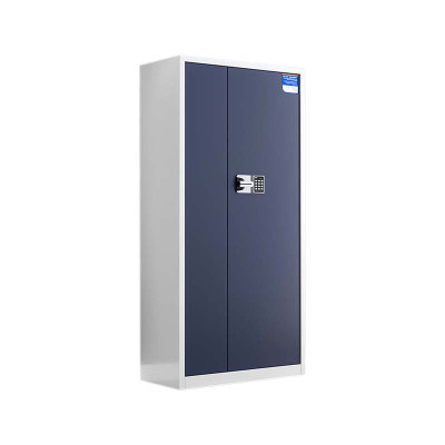 豪利特保密柜财务档案柜文件柜办公室资料储物柜保险柜通体白框灰门-国保密码锁