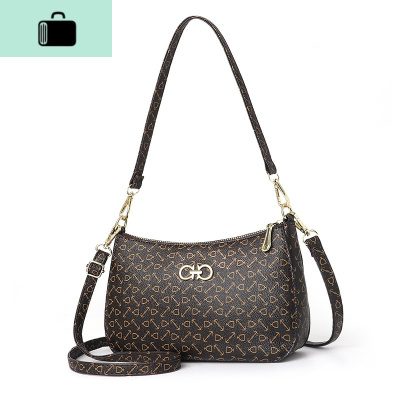 小包包女斜挎包2020新款中年妈妈婆婆老人迷你女士单肩手提包挂包NEW LAKE 箭头纹女士单肩包