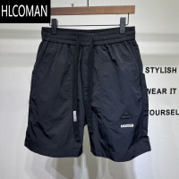 HLCOMAN日系短裤男士2025夏季宽松休闲运动裤速干薄款纯色百搭简约五分裤
