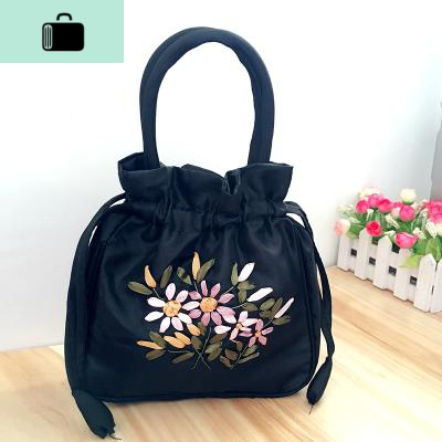 妈妈款束口手包女小包 手拿布包手提袋2019旅行中老年紫色NEW LAKE女手包