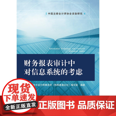 财务报表审计中对信息系统的考虑 普华永道中天会计师事务所 中国财政经济出版社一 正版书籍
