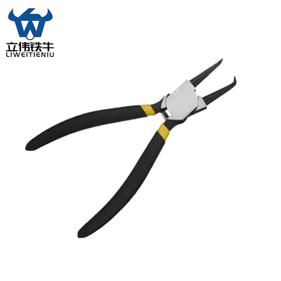 立伟铁牛内弯卡簧钳9寸/把