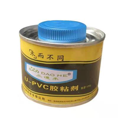 三道禾U-PVC胶粘剂/胶水 105g排水胶专用铁罐装瓶