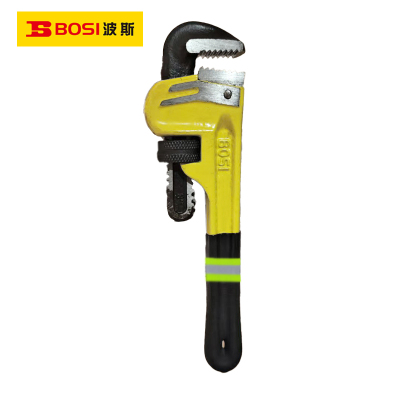 波斯(BOSI) 荧光系列重型管子钳沾塑柄 8寸/200mm 把