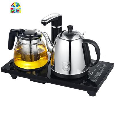 全自动上水壶电热烧水壶家用套装电磁炉抽水功夫保温泡茶功夫茶台 FENGHOU 黑色半自动保温款晒图送抽水管