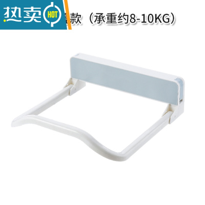 敬平脸盆架卫生间放盆子收纳架免打孔壁挂墙上器洗手间浴室置物架 蓝色折叠款[承重约8~10KG]
