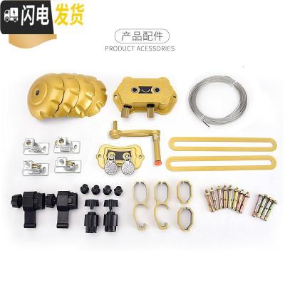 三维工匠升降晾衣架 三杆阳台手摇晾衣杆双杆室内晒被晒衣凉衣架 冰川银三杆2米 大