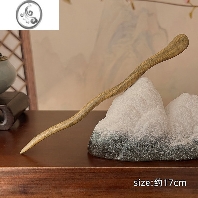 JiMi古风檀木发簪女夏季丸子头盘发簪子新中式简约现代穿旗袍发钗头饰