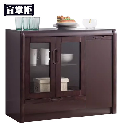 宜掌柜 木质茶水柜 三门 台