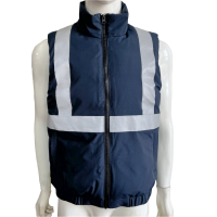 瀚乐邦 高可视性警示防护服羽绒马甲 175# 件