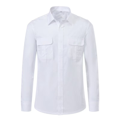 惠铁白色制服衬衫长袖衬衣工作服 白长 件