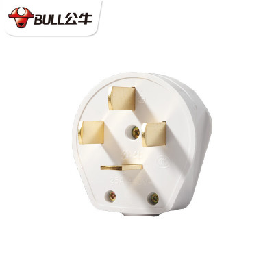 公牛(BULL)三相四线扁插头 25A GN-T25(单位:个)