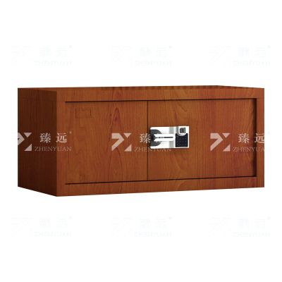 臻远 ZYJJ-80067 保密柜 顶柜红木纹智能指纹锁 长900*宽420*高400mm 单位:1台