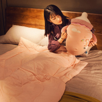 美帮汇奶瓶抱枕被子两用车用车载空调毯办公室靠垫沙发汽车午睡枕头