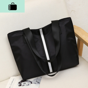 包包女2020韩百搭单肩包时尚尼龙牛津布手提挎包大容量简约托特包NEW LAKE女士单肩包