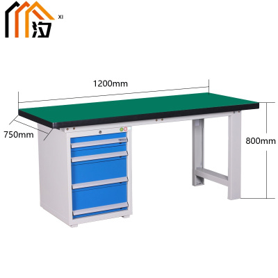 汐重型钳工操作台 工具桌120cm张