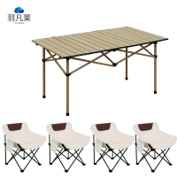 羽凡莱 户外折叠便携式桌椅套装 五件套 套