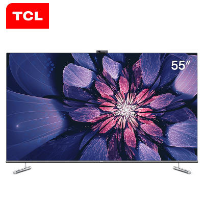 TCL 官方旗舰 55Q6 (55英寸)吋 4K超高清32GB MEMC超薄全面屏AI人工智能液晶电视机