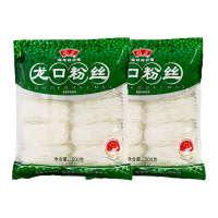 福花龙口粉丝 鲁花出品 火锅素食凉拌绿豆扇贝粉丝 厂家直发500g*2袋