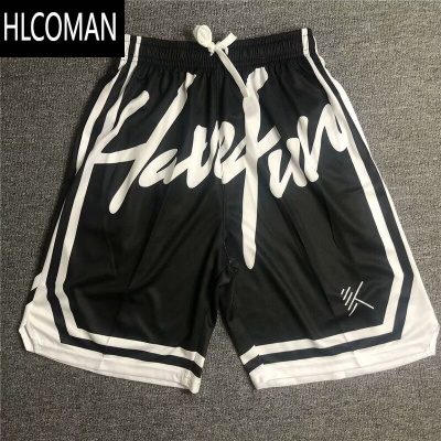 HLCOMAN新款运动速干短裤KT汤普森同款美式休闲篮球训练五分裤男宽松透气
