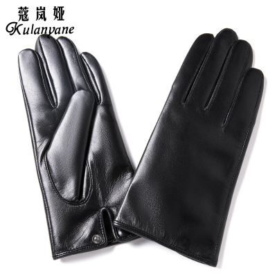 女式山羊皮触屏手套879