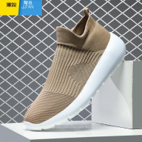 聚范一脚蹬袜子鞋大码透气男鞋46飞织运动鞋45休闲套脚帆布软底跑步鞋