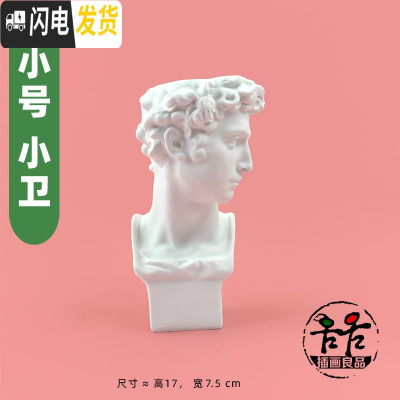 三维工匠经典像 文艺塑摆件 大卫小卫头像 笔筒 插花花瓶 艺术桌摆 小号小卫