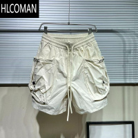 HLCOMAN美式机能风轻薄速干短裤男士夏季潮牌宽松工装大口袋休闲五分裤帅