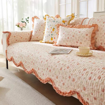 维诺亚小清新沙发垫碎花田园沙发套罩布艺三人沙发通用盖布巾四季款