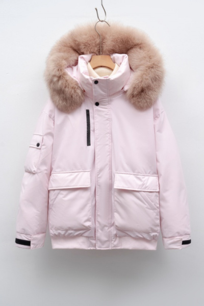 新90绒狐狸毛工装派克冲锋衣羽绒服女装冬季加厚保暖外套